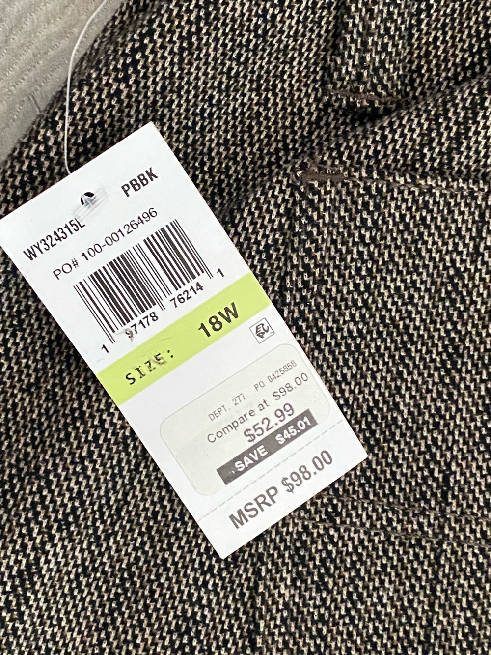 NEW $98 Democracy "Ab"solution Skyrise Slimming Panels Pants 18W  Curve Equality - Picture 6 of 9